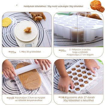 Tésztaosztó sablon – műanyag, Ningen, DIY forma, modern egyszerűség