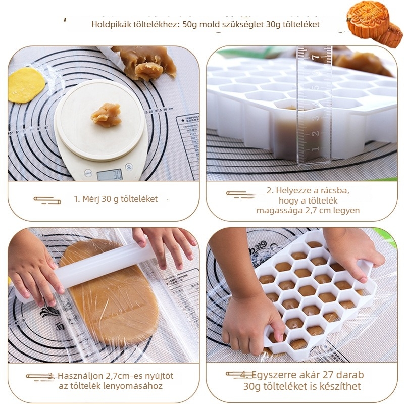 Tésztaosztó sablon – műanyag, Ningen, DIY forma, modern egyszerűség