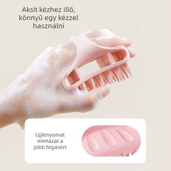 Szilikon samponkefe a fejbőr masszírozásához – Zuhanykefe, általános használat, 100 darabos csomag