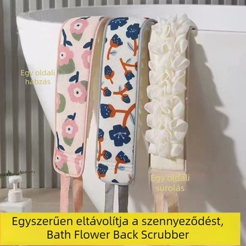 Hosszú hát- és fürdőszivacs - Két az egyben a hátsó mosáshoz és a zuhanyozáshoz, Univerzális használat, Dobozban 200 darab