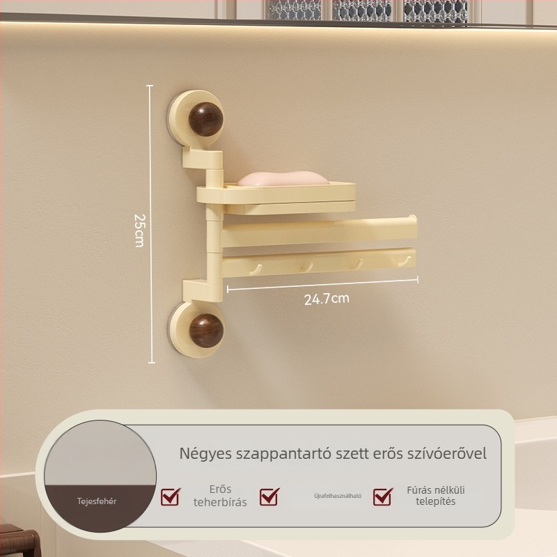 Szappan doboz falra szerelhető vákuumos szívófejjel, ABS, KE095, Márka Can Be Buckled
