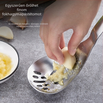 Többfunkciós evőkanál tojássárgáját és fehérjét szétválasztóval és üvegnyitóval, 304-es rozsdamentes acél