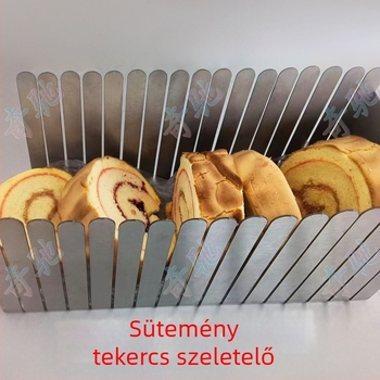 Rozsdamentes acél kenyérszeletelő – professzionális pékséghez, Chi Chi márka, logó nélküli