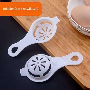 Tojásfehérje szétválasztó – műanyag, kézi működtetésű, modern minimalista konyhai eszköz