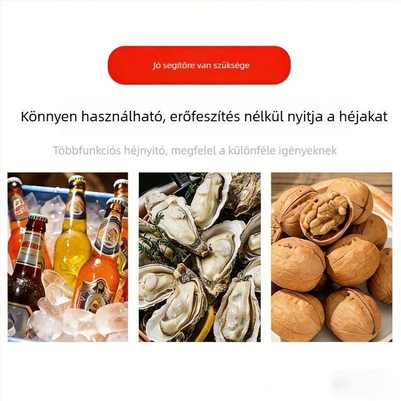 Multifunkcionális dióhéj- és tengeri nyitó eszköz