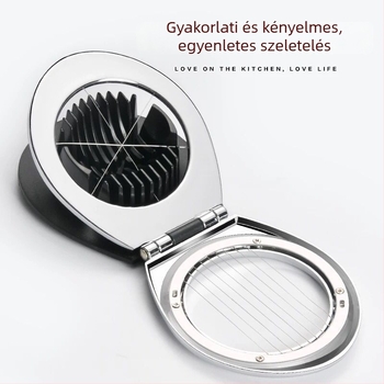 AKL rozsdamentes acél tojásvágó, modell QT003, modern minimalist stílus.