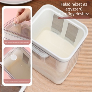 Házi joghurt szűrő – görög joghurt, nagy kapacitású, 304 rozsdamentes acél + PP, savó szeparátor