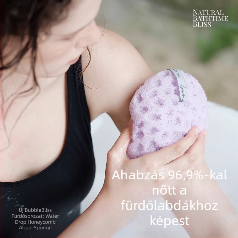 Krramel fürdőszivacs felnőtteknek, gazdag habzás, rendkívül puha, tartós, anyag PP