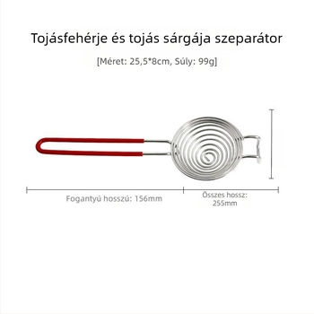 Sütéshez készült rozsdamentes acél tojásfehérje elválasztó, nem elektromos, testre szabható, modern minimalista dizájn
