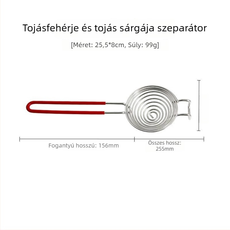 Sütéshez készült rozsdamentes acél tojásfehérje elválasztó, nem elektromos, testre szabható, modern minimalista dizájn