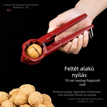 Alumínium ötvözetű héj- és magvágó csipesz – konyhai eszköz modern minimalist stílussal, logó nyomás lehetséges