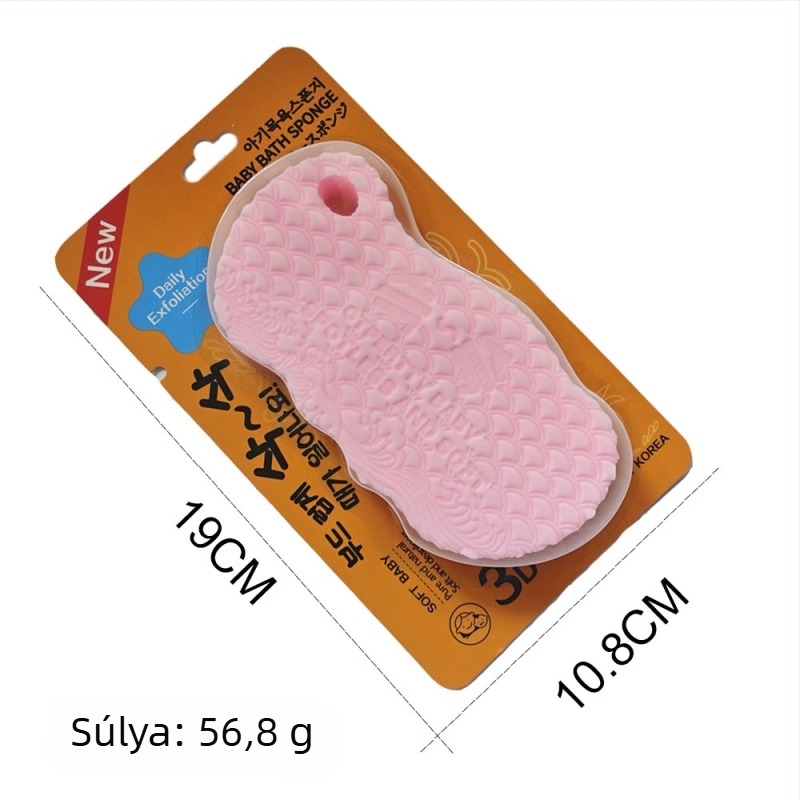 PVA fürdőgolyó - hámlasztó szivacs a testnek, 280 db a dobozban, univerzális használatra