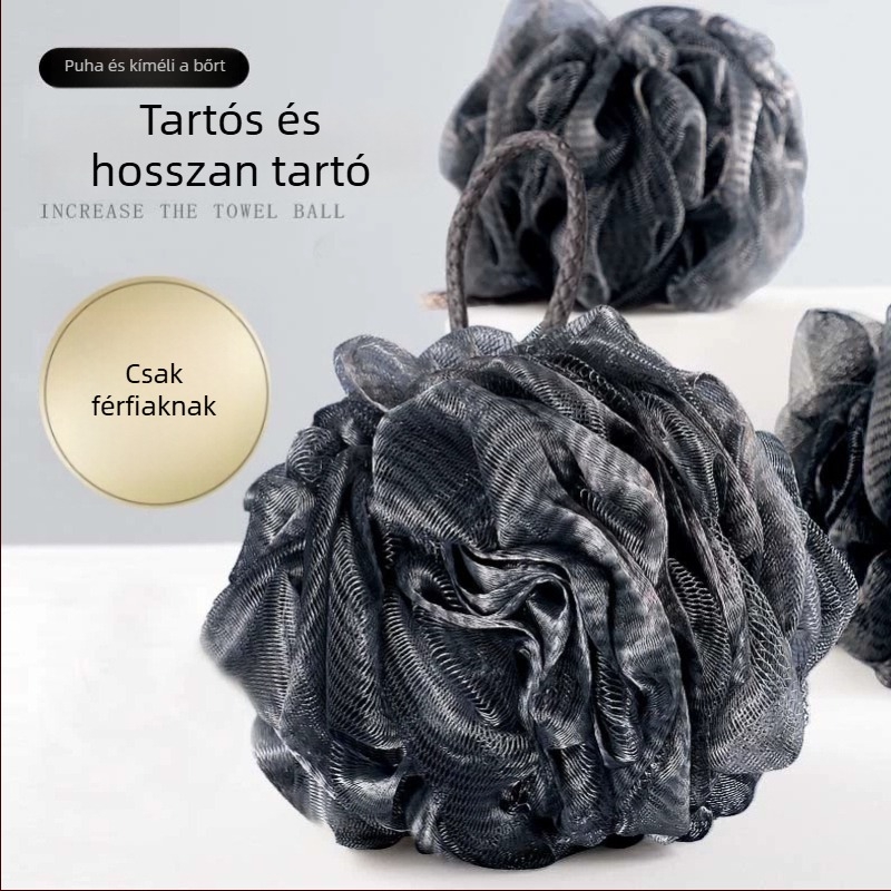 Férfiaknak szóló, nagy méretű fürdőlabda, ultra puha, nem hullik szét, bőrbarát, gazdag habot képez
