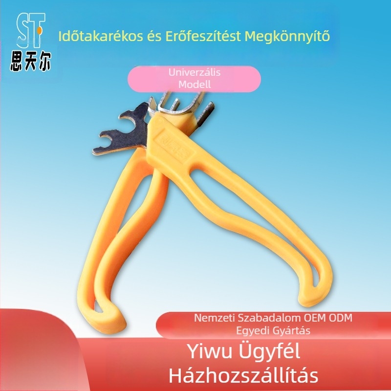 Rozsdamentes acél dió- és pekándióhéj-eltávolító klipsz háztartási használatra
