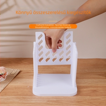 Kenyérvágó szeletelő rétegző funkcióval, PP anyag, modern minimalist stílusú konyhai eszköz