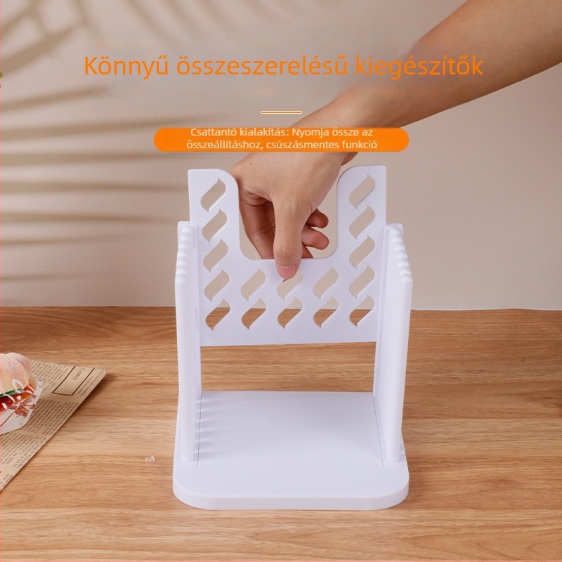 Kenyérvágó szeletelő rétegző funkcióval, PP anyag, modern minimalist stílusú konyhai eszköz