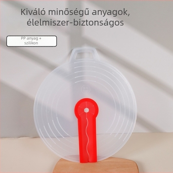 Fröccsenésmentes fedő fazékhoz – szilikon és PP, modern minimál stílus, testreszabott feldolgozás, Termékkód 7895
