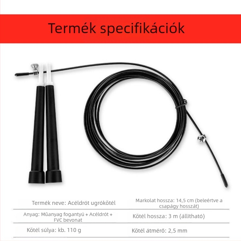 G.Y.A Ugrókötél – PVC bevonatos acéldrót, kettős csapágy, edzéshez