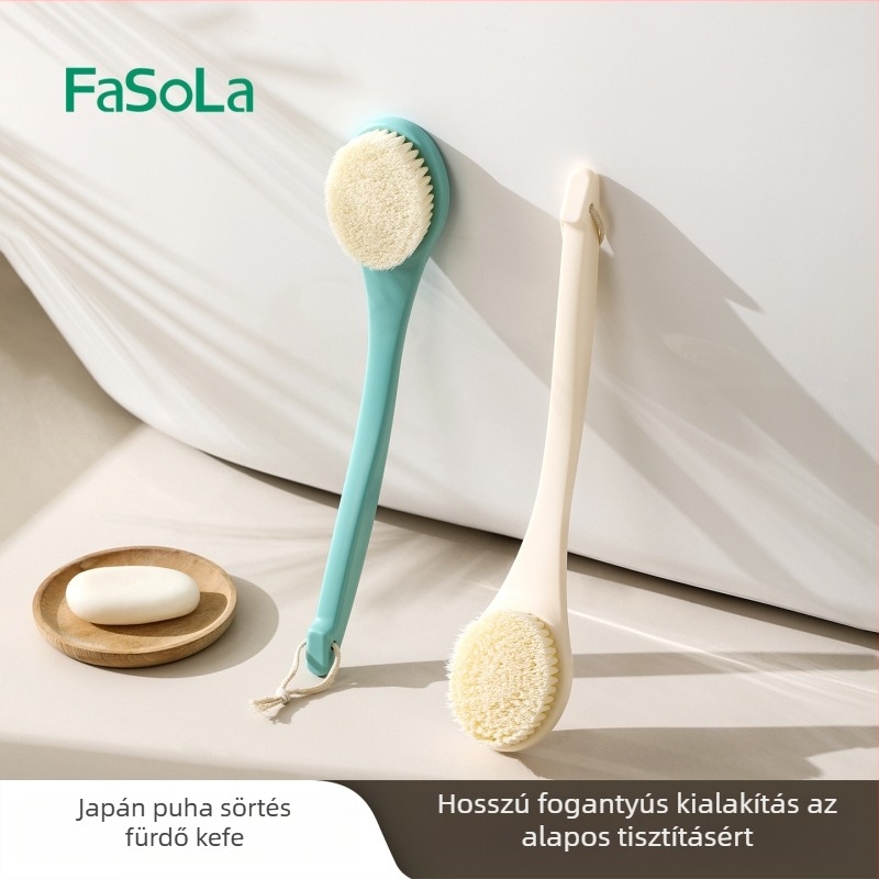FaSoLa ABS hosszított nyélű masszázs fürdőecset, hátmasszázs, felnőtteknek