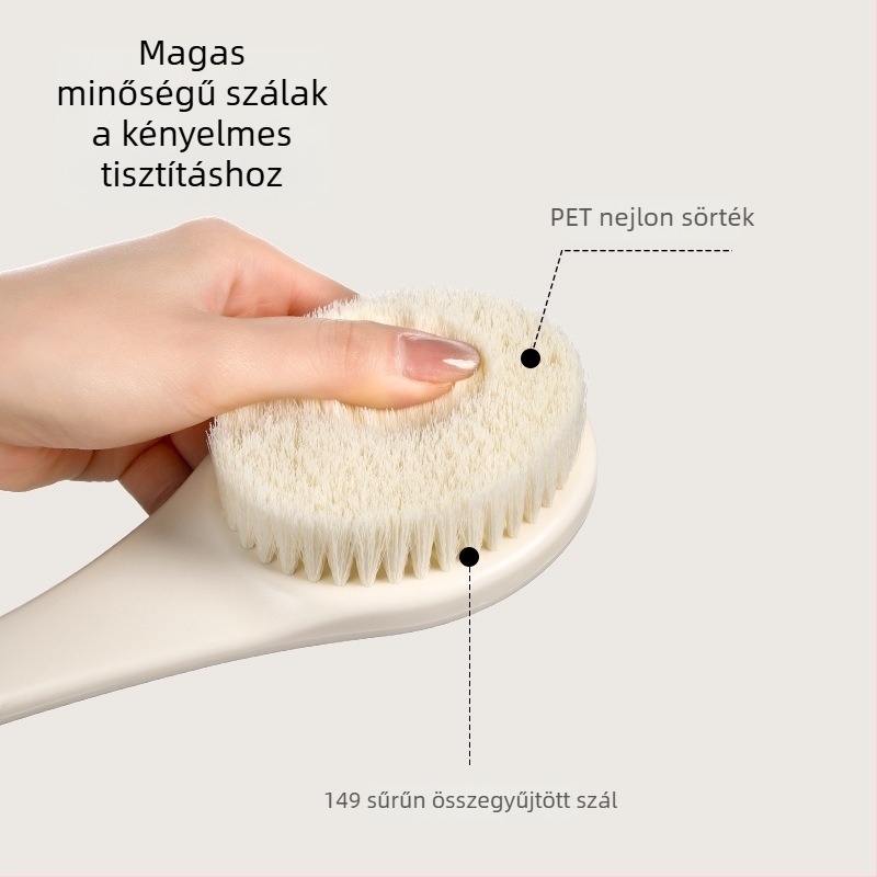 FaSoLa ABS hosszított nyélű masszázs fürdőecset, hátmasszázs, felnőtteknek