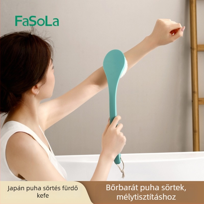 FaSoLa ABS hosszított nyélű masszázs fürdőecset, hátmasszázs, felnőtteknek