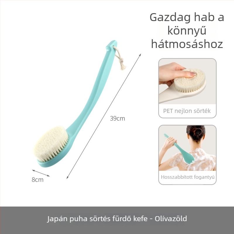 FaSoLa ABS hosszított nyélű masszázs fürdőecset, hátmasszázs, felnőtteknek