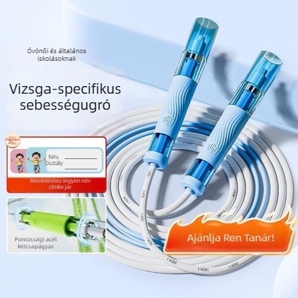 Gyermekeknek szánt dupla csapágyas ugrókötél, állítható hosszúság, PVC, gyorsítási edzés