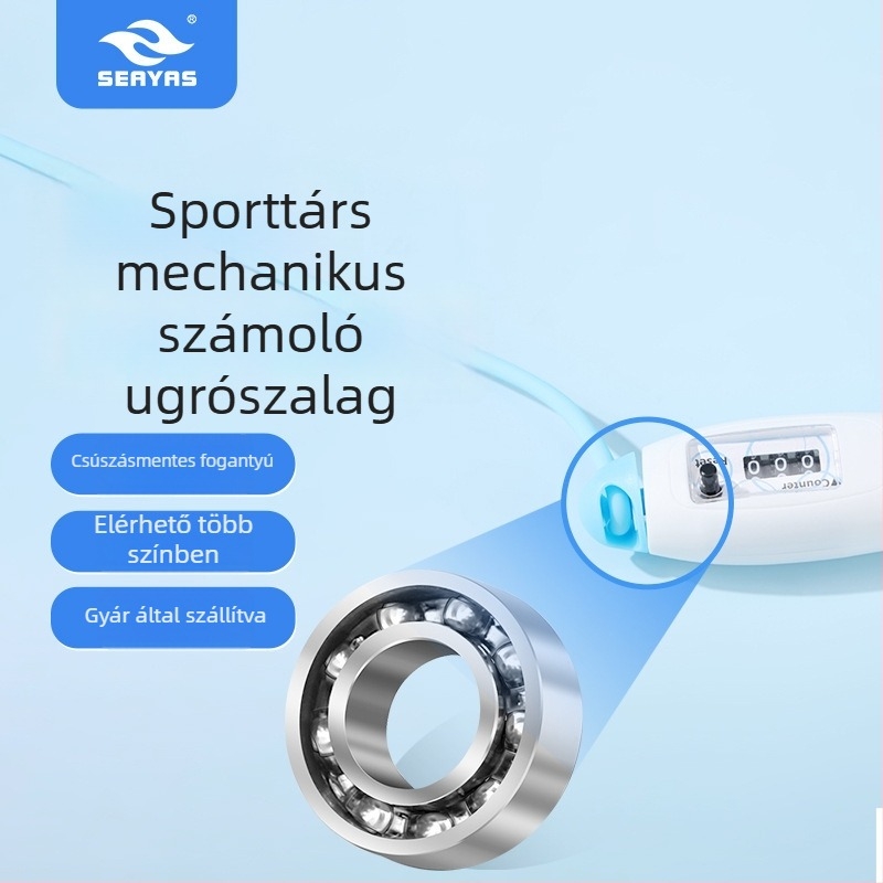 Elektronikus számoló ugrókötél, gumiból, 215 g, Jingjiang márka, modell JJTS-003