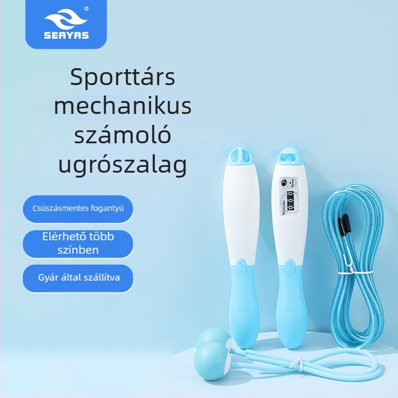Elektronikus számoló ugrókötél, gumiból, 215 g, Jingjiang márka, modell JJTS-003