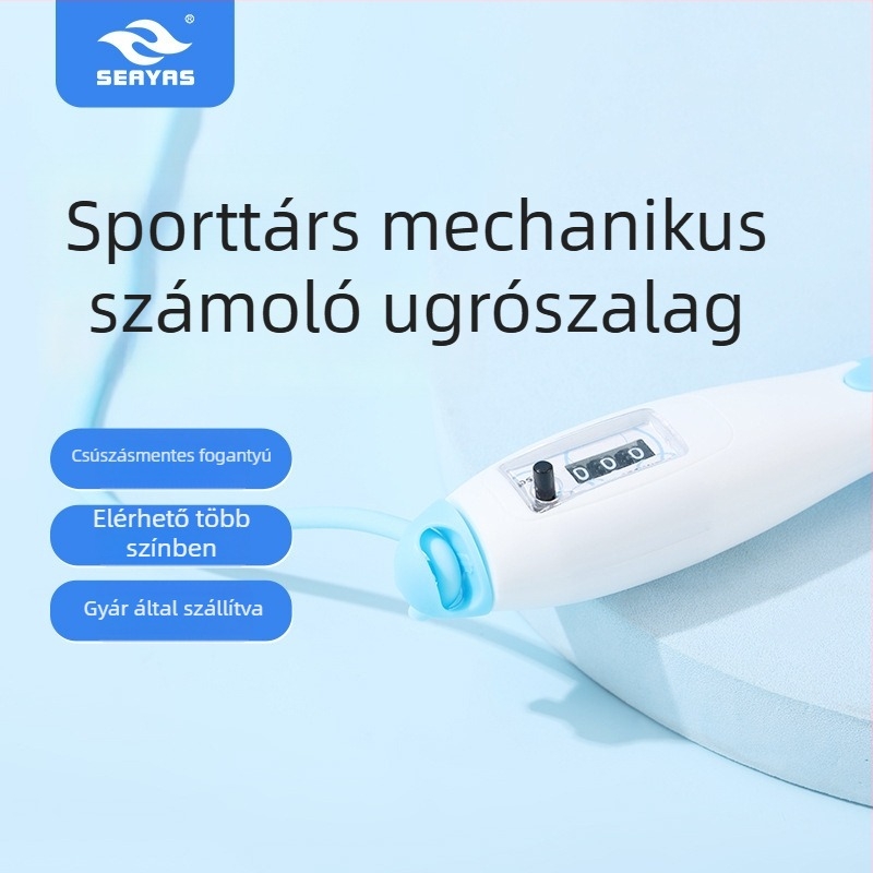 Elektronikus számoló ugrókötél, gumiból, 215 g, Jingjiang márka, modell JJTS-003