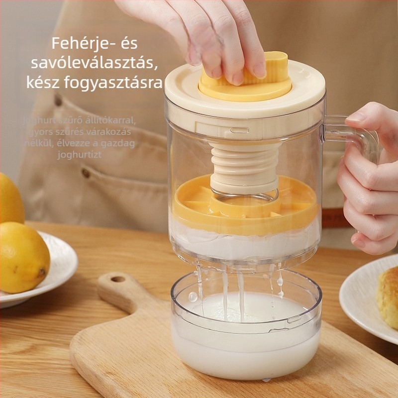 Forgó joghurt szűrő fogantyúval – otthoni görög sajt és tejsavó szűrés, testreszabható, lefolyó szétválasztó