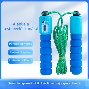 Állítható PVC-s számoló ugrókötél gyerekeknek (óvoda–6. osztály), 2.4 előírás, fitnesz felszerelés