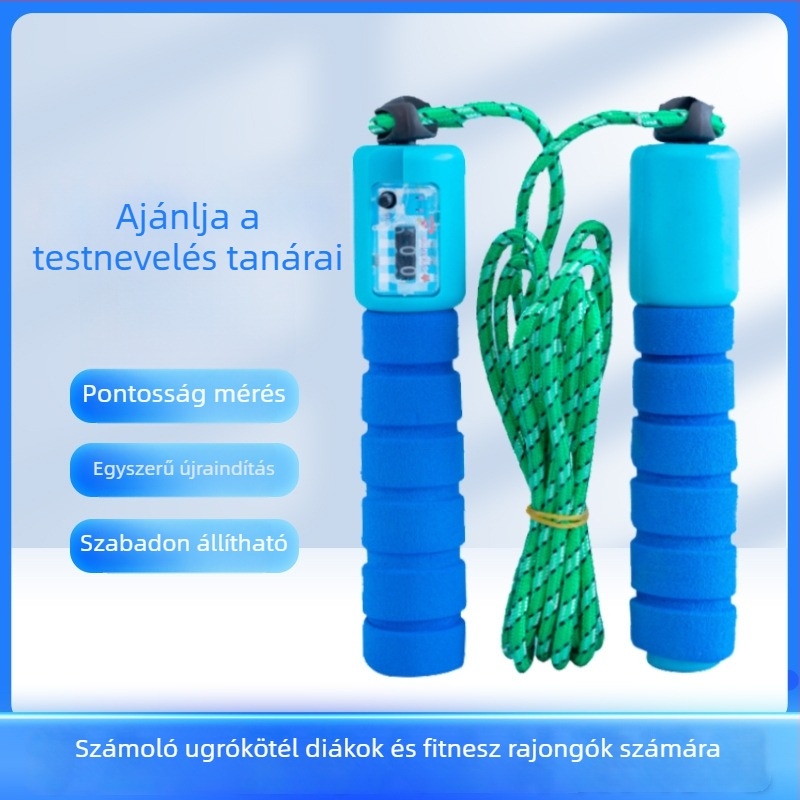 Állítható PVC-s számoló ugrókötél gyerekeknek (óvoda–6. osztály), 2.4 előírás, fitnesz felszerelés