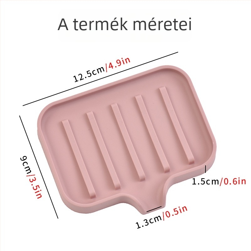 Zhi Qian szilikon szappantartó leeresztéssel, testreszabás elérhető, logó nyomtatva, nem importált