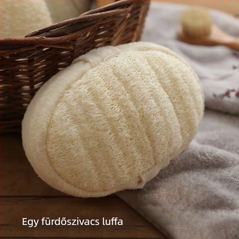 Természetes luffa fürdőecset hosszú hátsó törlő sávval, 300 darabos dobozban, Zhejiang eredet, univerzális használat, testreszabható
