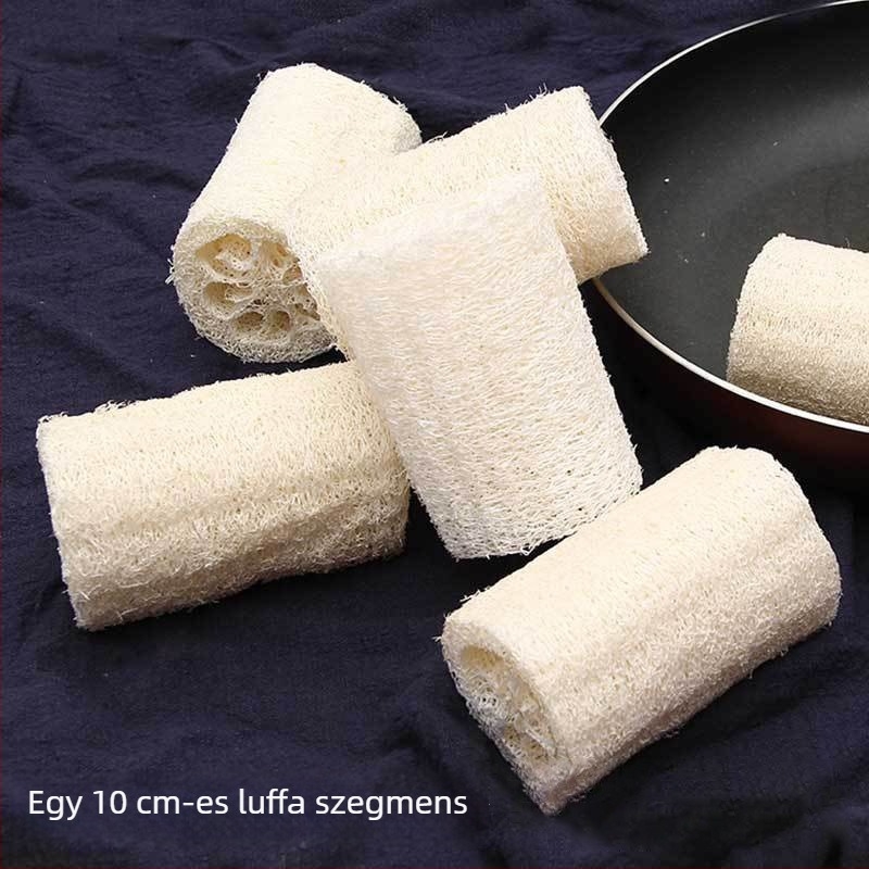 Természetes luffa fürdőecset hosszú hátsó törlő sávval, 300 darabos dobozban, Zhejiang eredet, univerzális használat, testreszabható