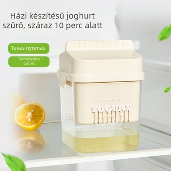 Házi joghurt szűrő savóelválasztóval és nedvességcsepegtetéssel — műanyag