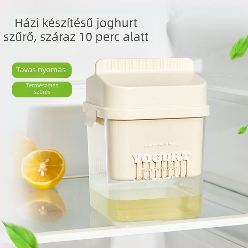 Házi joghurt szűrő savóelválasztóval és nedvességcsepegtetéssel — műanyag