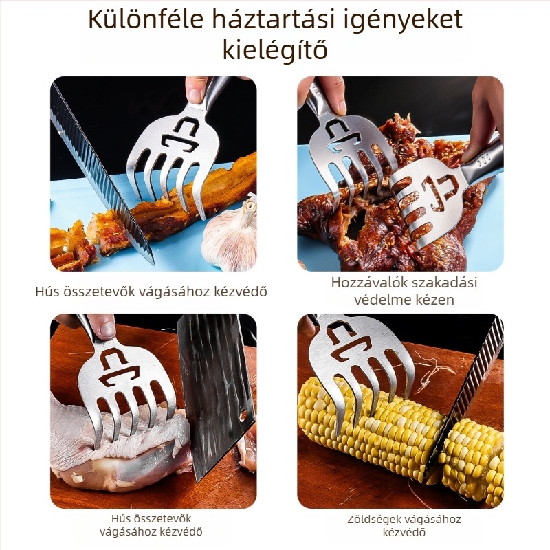 Enjoy Medvekarom hús szeparáló – élelmiszer-minőségű rozsdamentes acél, konyhai anti-cut eszköz