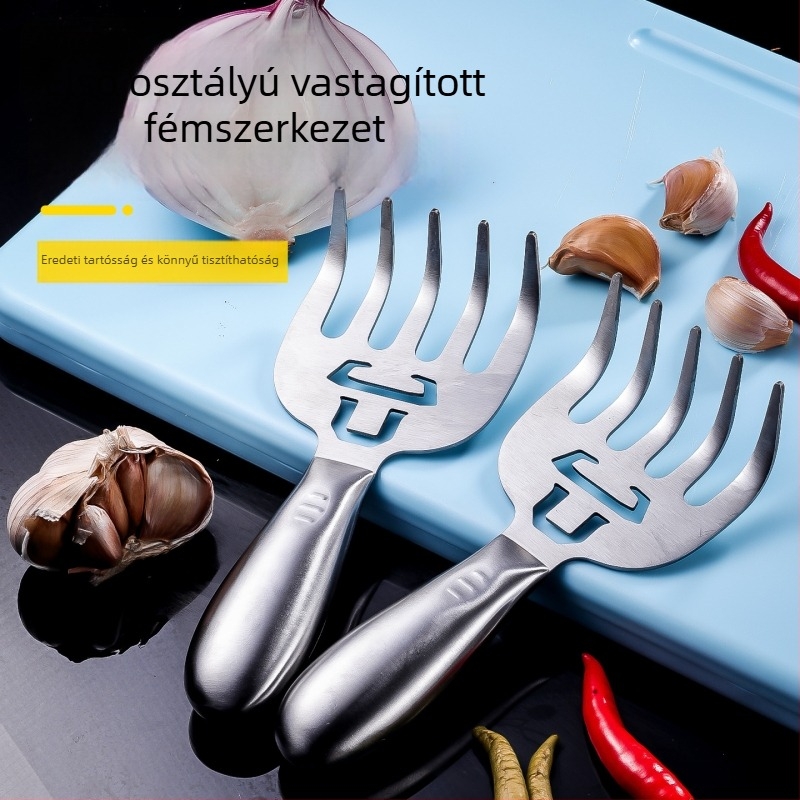 Enjoy Medvekarom hús szeparáló – élelmiszer-minőségű rozsdamentes acél, konyhai anti-cut eszköz