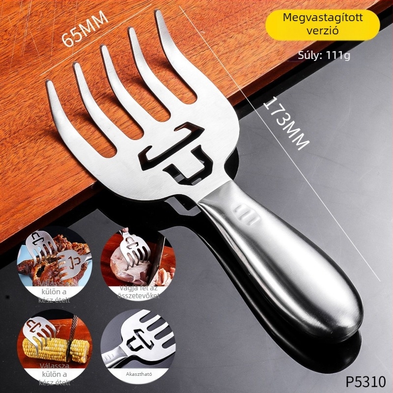 Enjoy Medvekarom hús szeparáló – élelmiszer-minőségű rozsdamentes acél, konyhai anti-cut eszköz