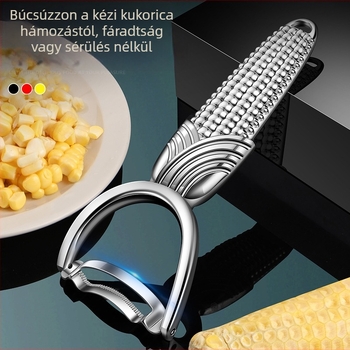 Kézi kukorica planer rozsdamentes acélból – konyhai hámlasztásra és magok szétválasztására, testreszabható, modern minimalist stílus