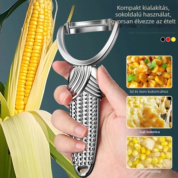Kézi kukorica planer rozsdamentes acélból – konyhai hámlasztásra és magok szétválasztására, testreszabható, modern minimalist stílus