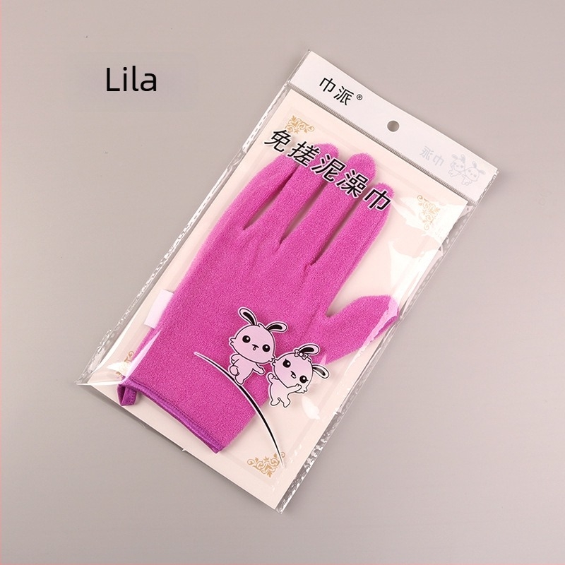 Fürdő kesztyűk, ötujjas kialakítás, rostos selyem anyag, Shandong eredetű, Towel Style márka