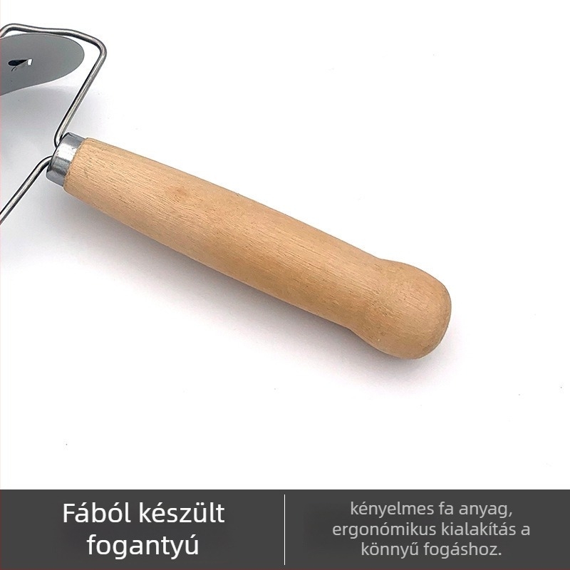 Knédli szeletelő rozsdamentes acélból – konyhai eszköz, kézi vágó és formázó, modern minimalist stílus