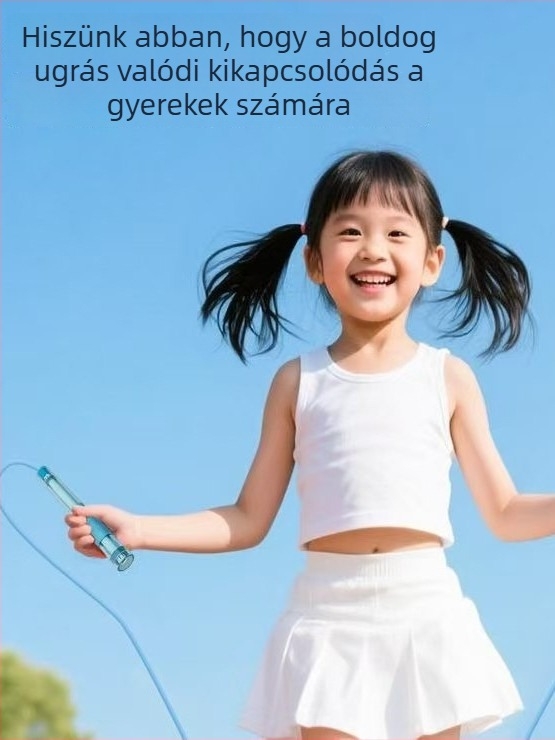 Dupla csapágyas ugrókötél, versenyszerű, PVC anyagból, gyerekek és felnőttek számára, futáshoz és edzéshez