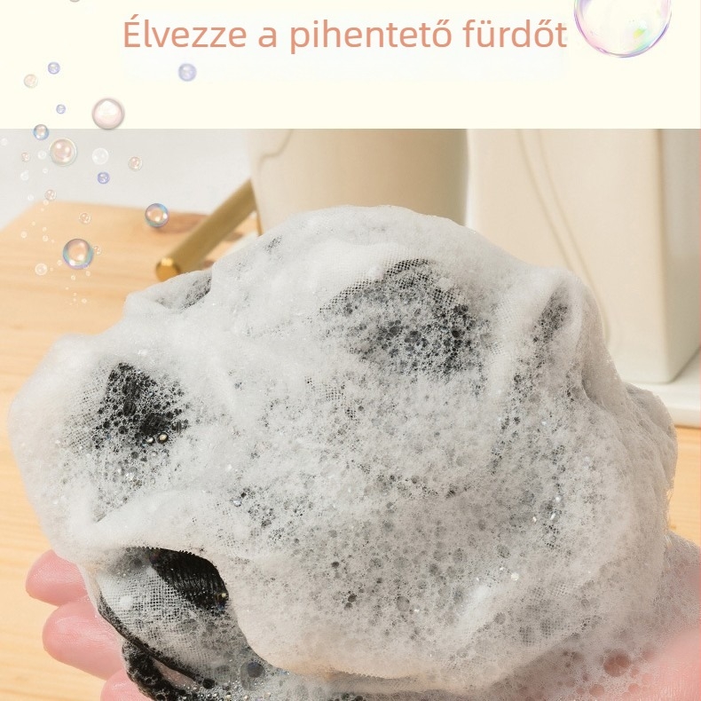 Fürdőgolyó pöttyös dizájnnal, anyag: polietilén és poliészter, 300 darab a dobozban, testreszabható