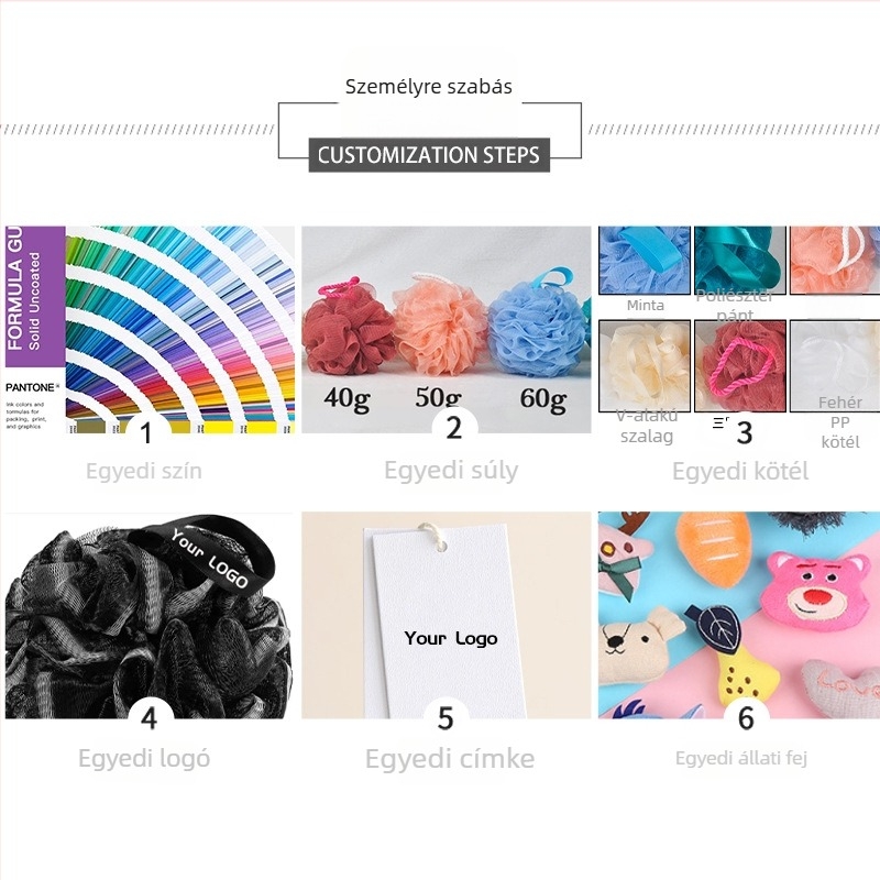 Fürdőgolyó pöttyös dizájnnal, anyag: polietilén és poliészter, 300 darab a dobozban, testreszabható