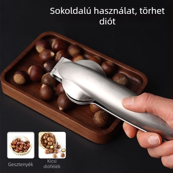 304 rozsdamentes acél gesztenyebontó, keresztes csipesz, háztartási konyhai eszköz, modern minimalista stílus