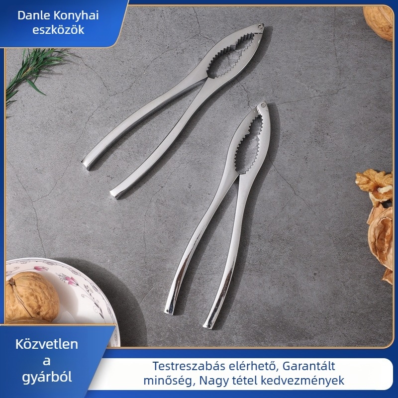 Dióhéj eltávolító klipsz – cinkötvözet, modern minimalist design, logó testreszabható, Zhejiang eredet